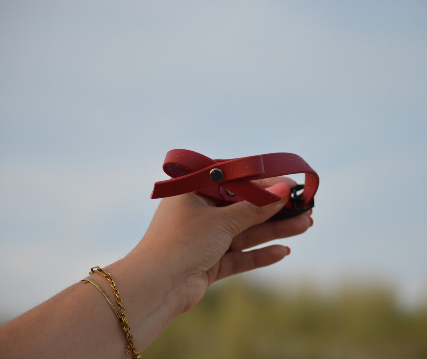 Biothane collar bow