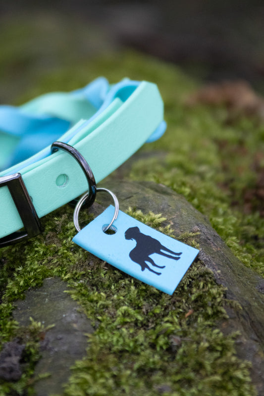 Flora tag (silhouette of your dog)