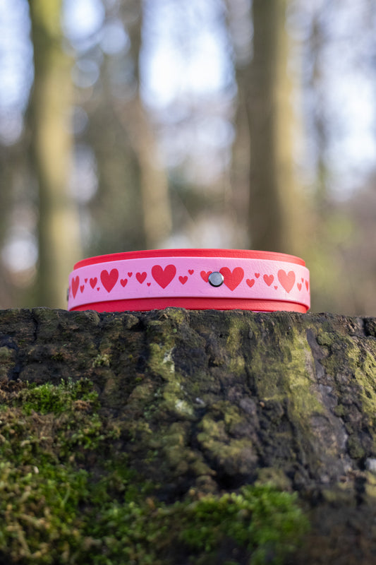 Pre made halsband hartjes