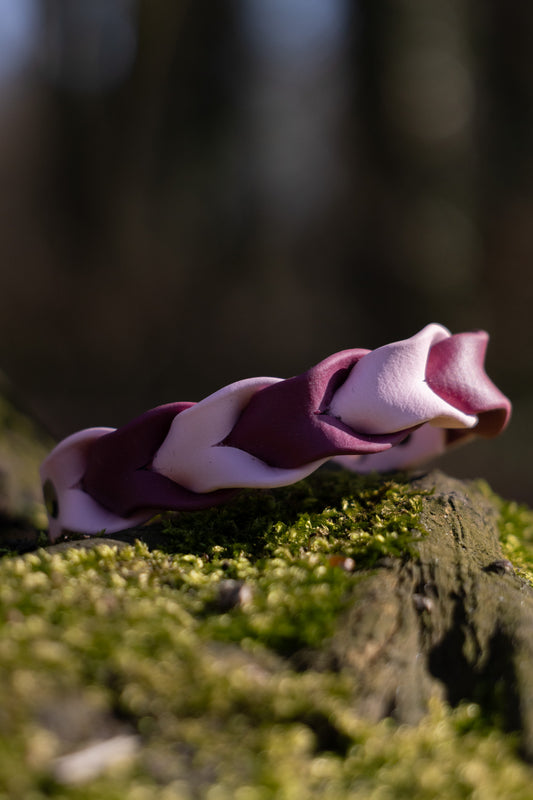 Blush Biothane Braided Collar